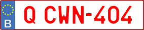 Trailer License Plate